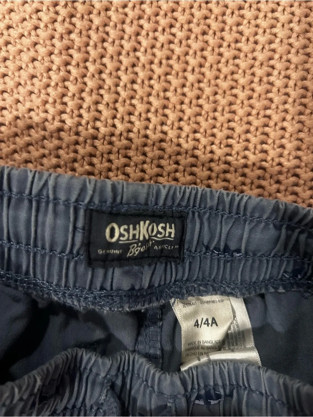 OshKosh B'gosh Slate Blue Shark-Print Pull-On Shorts